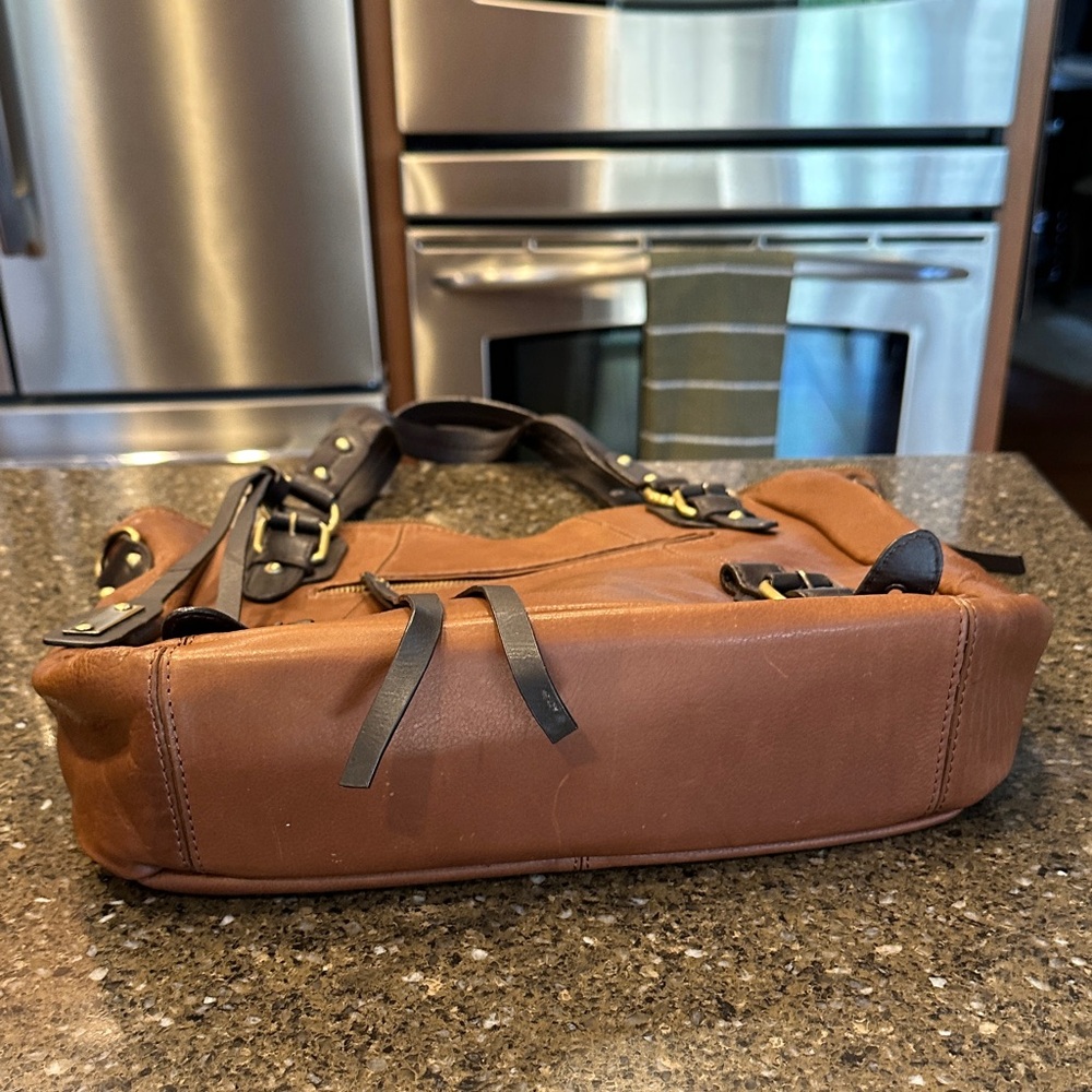 Lucky Brand Tan and Brown Leather Tote - Picture 4 of 9